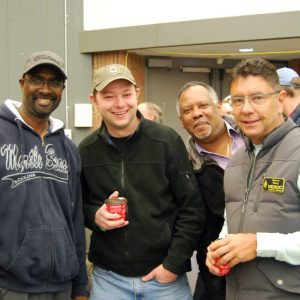 Vince VE3ELB, Jerry VA3CZK,  Lawrence VE3XLD, and Steve VE3OC pose together for a photo