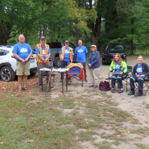 Joe VE3VGJ, Doug VA3DCE, Cam VE3IGX and some of the event volunteers.